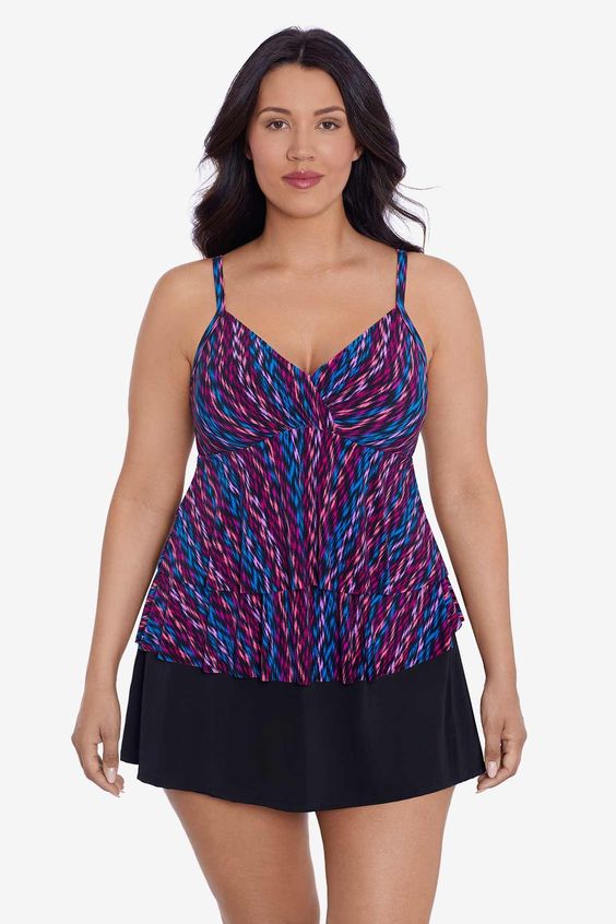 TRIMSHAPER- WOMEN'S LEONA SERAPE TANKINI