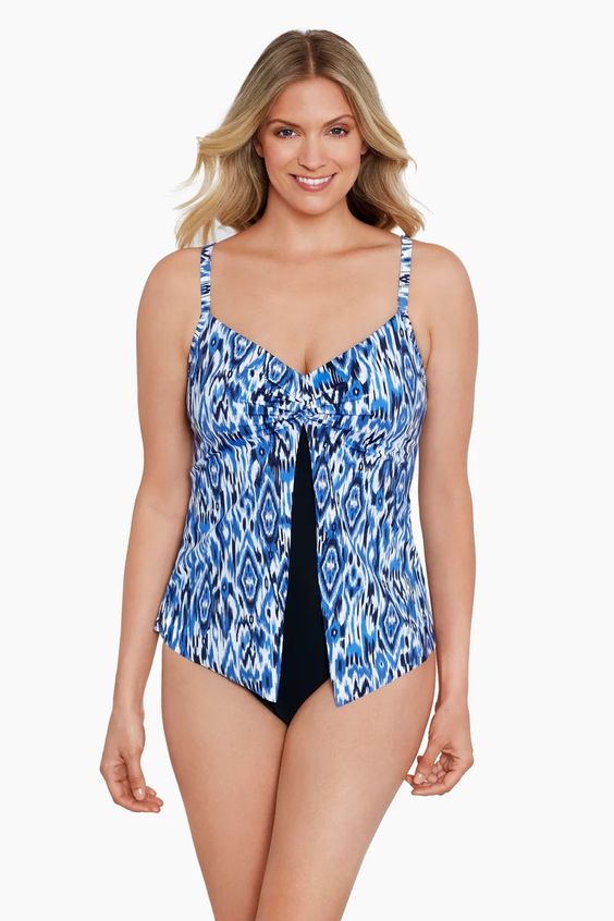 PENBROOKE- WOMEN'S 1PC IKAT'S MEOW SWIMSUIT