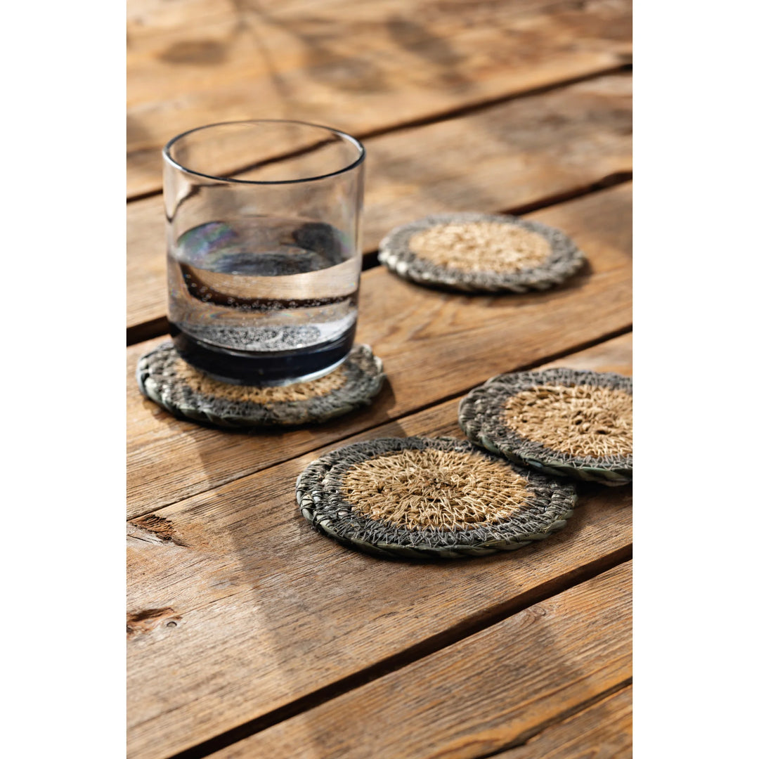 DANICA - COASTER SET/4 SEAGRASS BAYBLUE