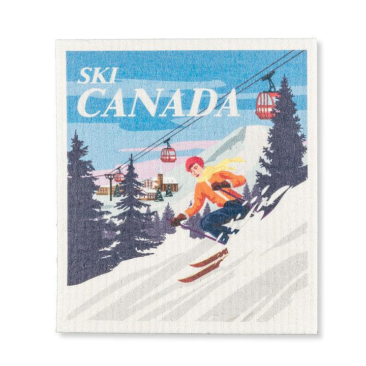 ABBOTT - GRAPHIC SKI CANADA DISHCLOTH