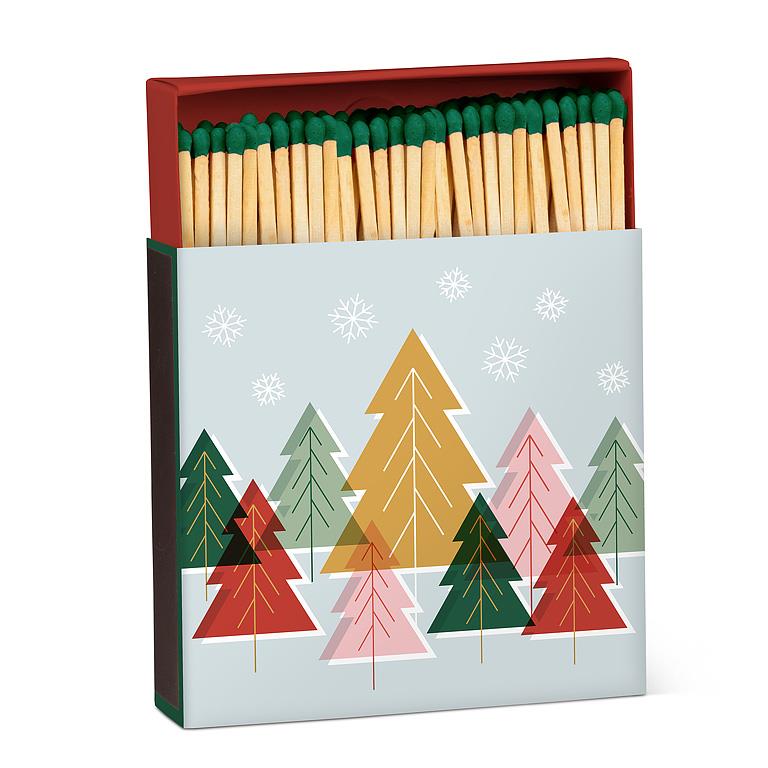 ABBOTT - PASTEL TREES SQ MATCHES-100STKS-4"L