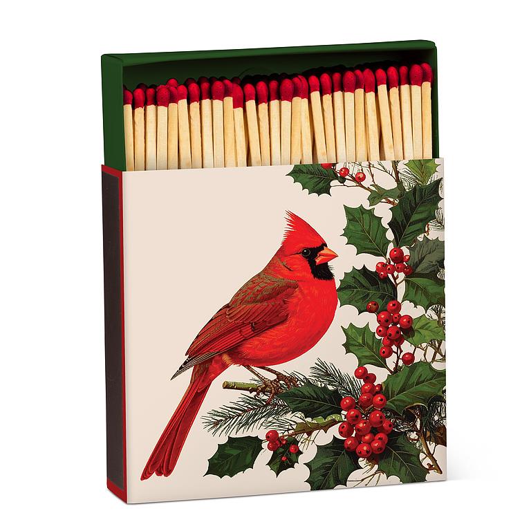 ABBOTT - CARDINAL & HOLLY MATCHES-100 STKS-4"SQ