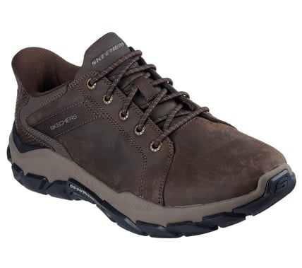 SKECHERS- WOMEN'S SANTORO SMOOTH TOE BUNGEE LEATER SLIP-IN SHOE