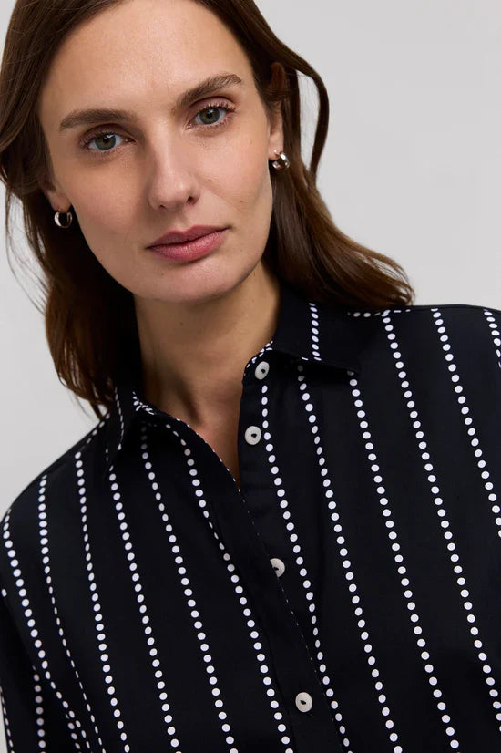FOXCROFT - BOYFRIEND LONG SLEEVE SHIRT