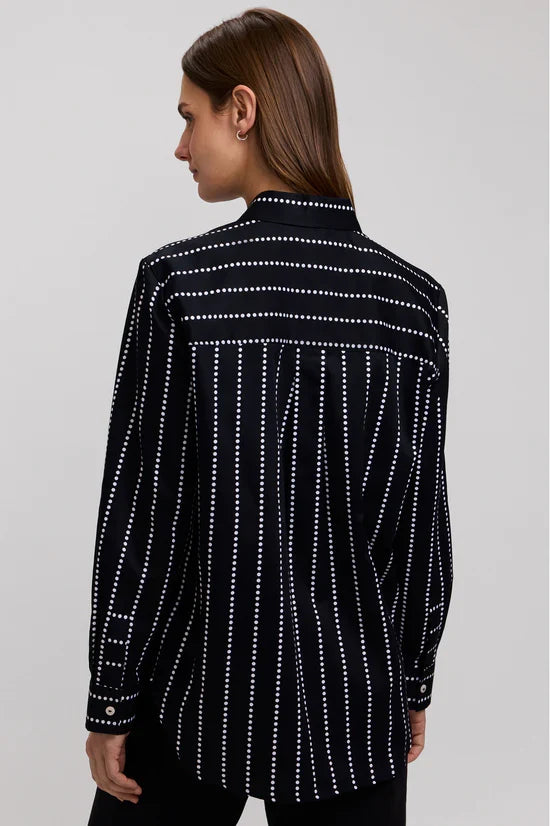 FOXCROFT - BOYFRIEND LONG SLEEVE SHIRT