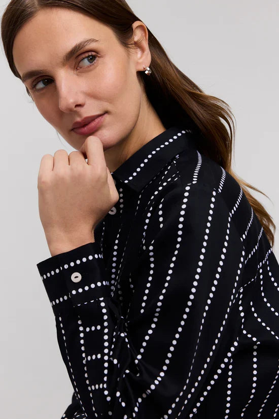 FOXCROFT - BOYFRIEND LONG SLEEVE SHIRT