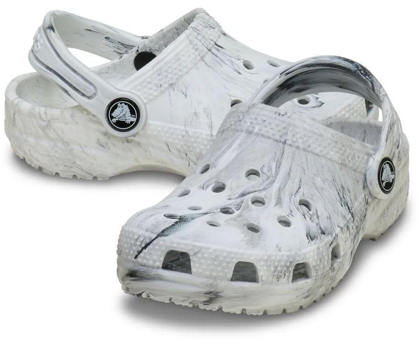 CROCS - KIDS CLASSIC WATERCOLOUR MARBLED CLOG