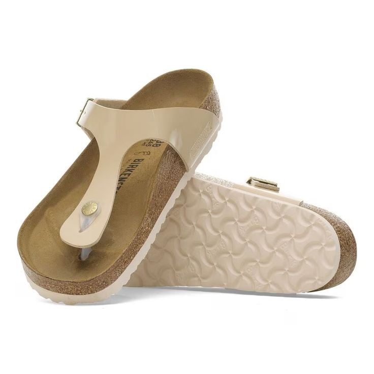 BIRKENSTOCK- GIZEH BIRKO-FLOR PATENT SANDAL