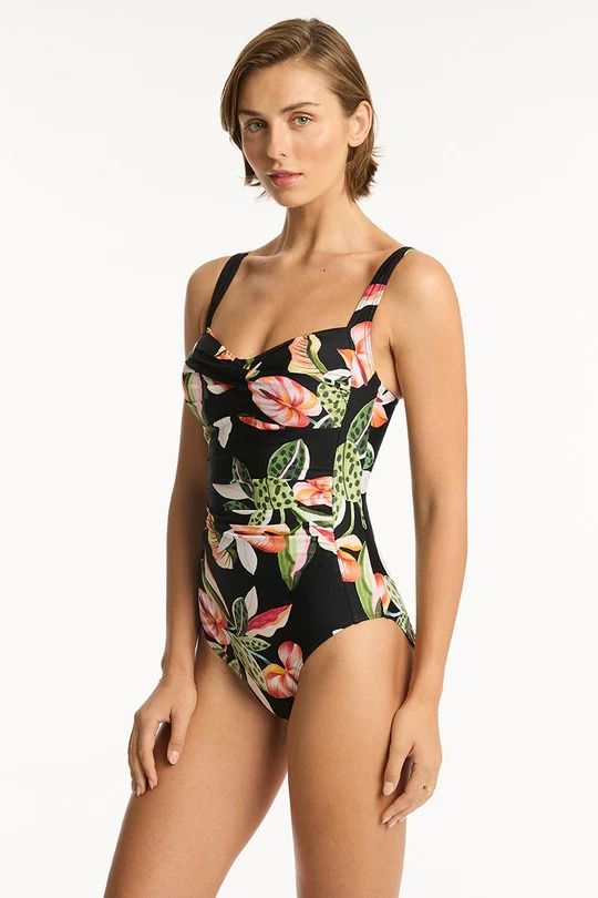 SEA LEVEL- LADIES SUNDOWN TWIST FRONT ONE PIECE SWIMSUIT 