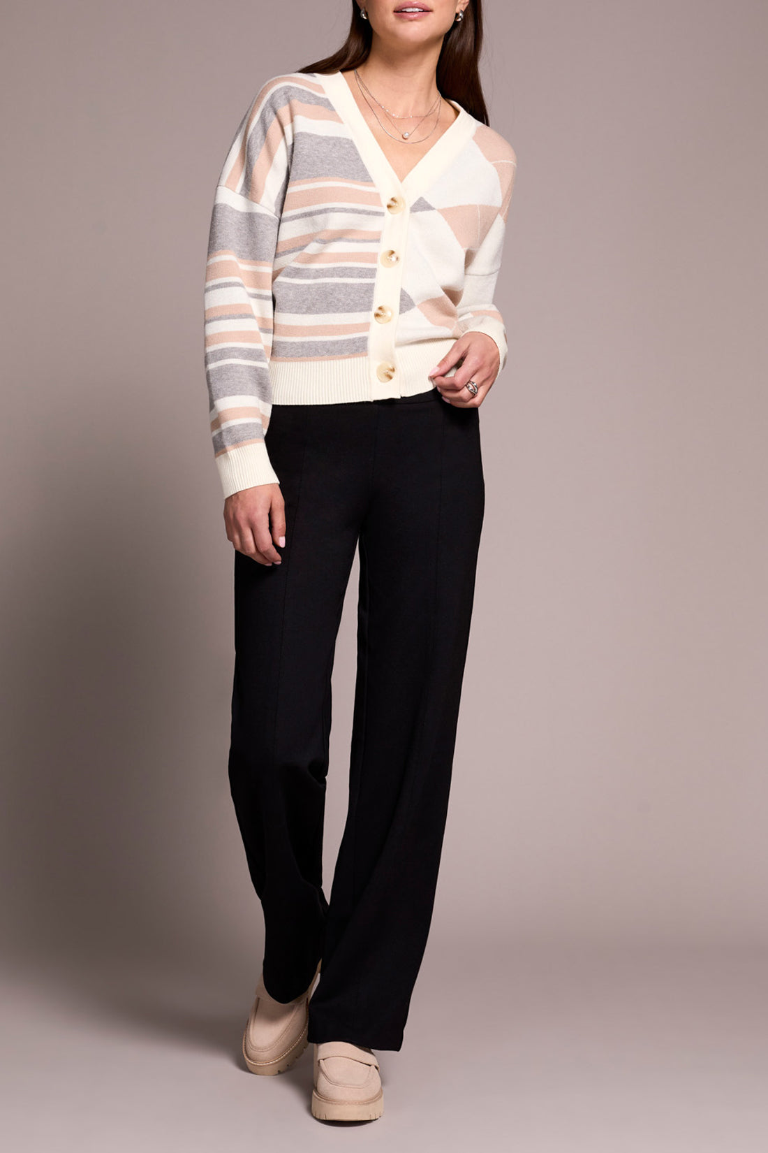 Tribal - Pull-On, Wide Leg Pant #2243O (3 Colours)