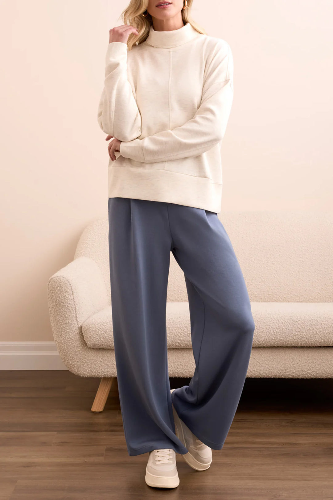 Tribal - Funnel Neck Top #2275O (5 Colours)