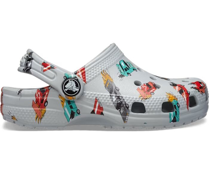 CROCS- KIDS CLASSIC RACE CARS GRAPHIC CLOG
