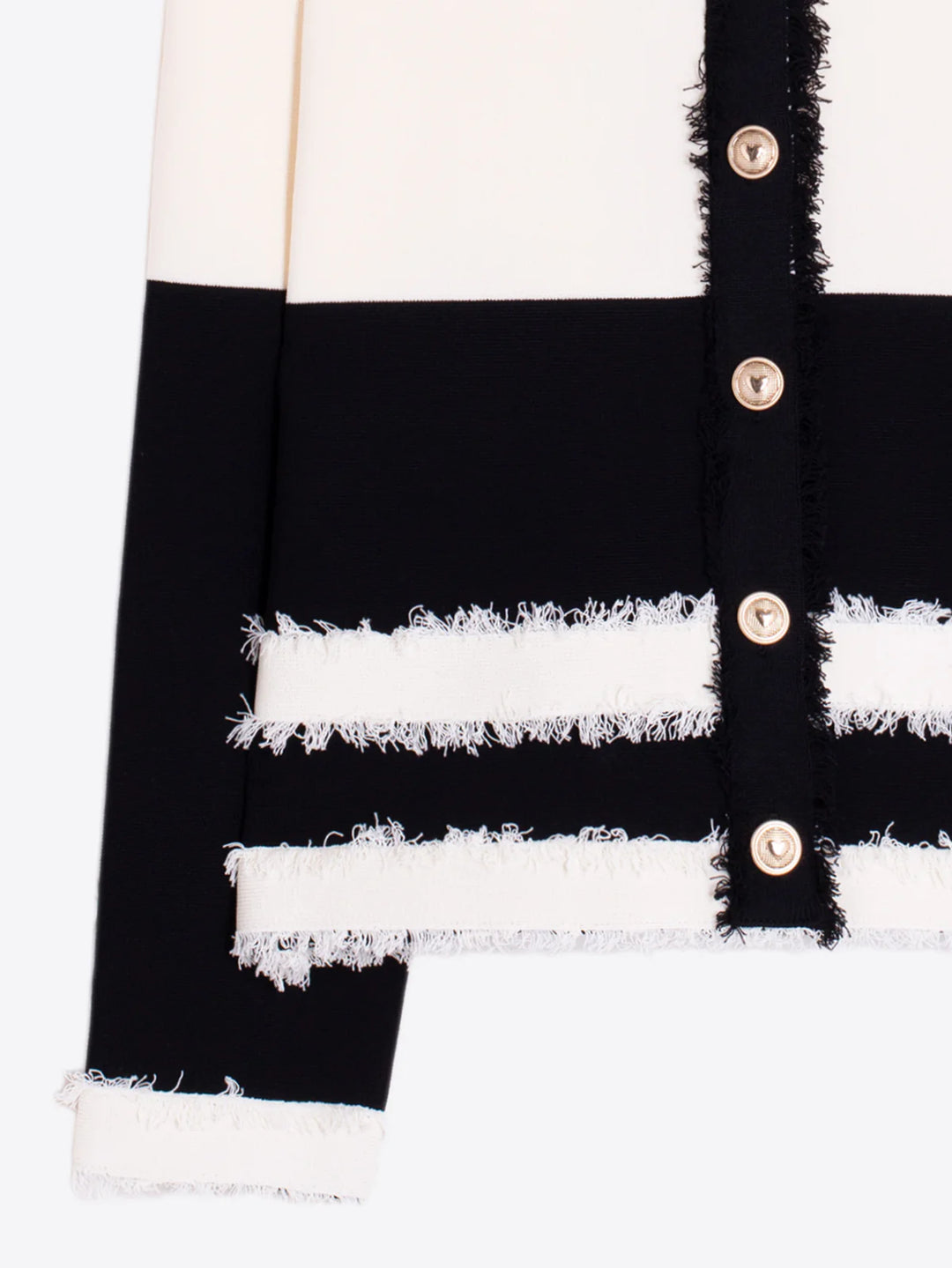 VILAGALLO - WOMEN'S BICOLOUR CARDIGAN