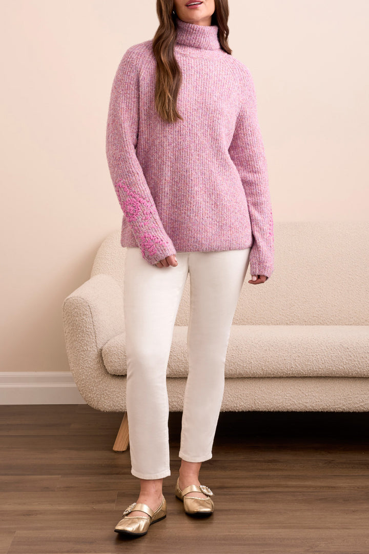 Tribal - Novelty Turtleneck Sweater #23130