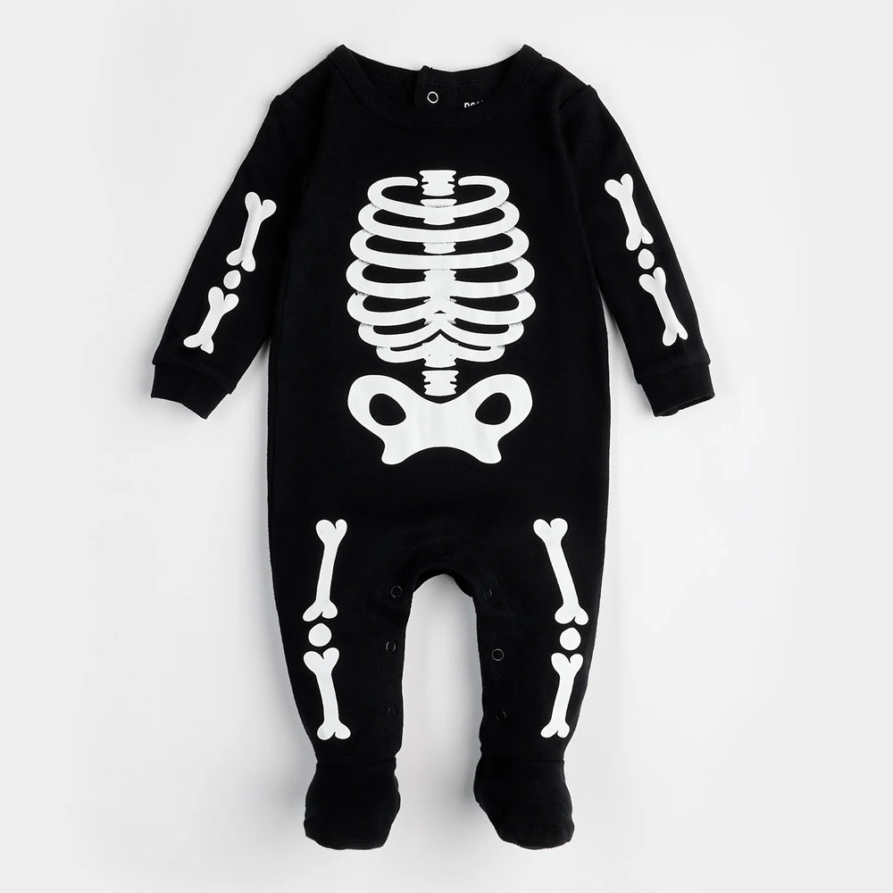 PETIT LEM - BABY SKELETON GLOW SLEEPER 
