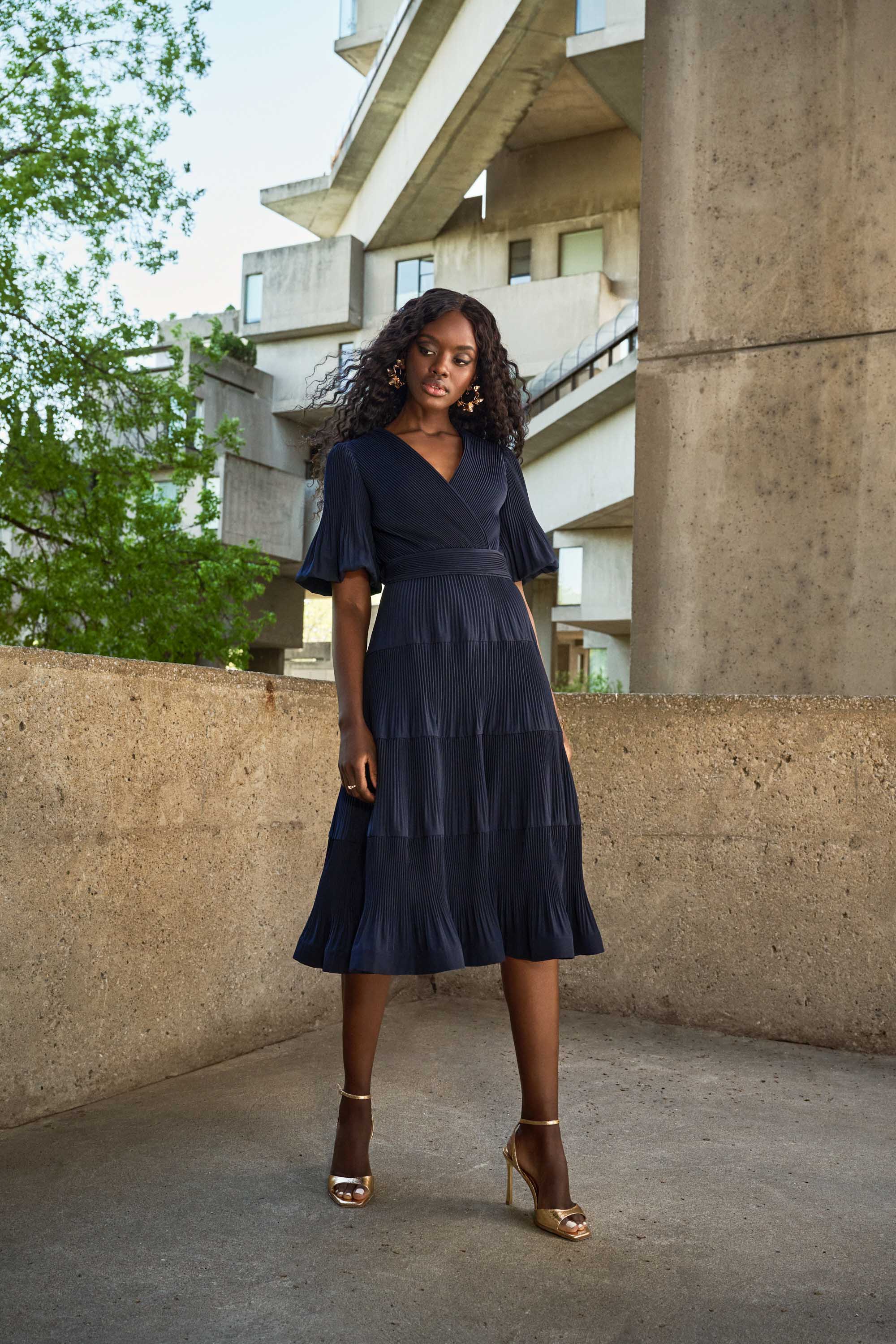 joseph ribkoff dresses Wrap Dress With Contrast Trim Style 261013 Black/Vanilla / 10 This maxi gown in sparkle knit features a wrap neckline and long sleeves with shoulder pads for an elevated Joseph Ribkoff Dress 252935 |