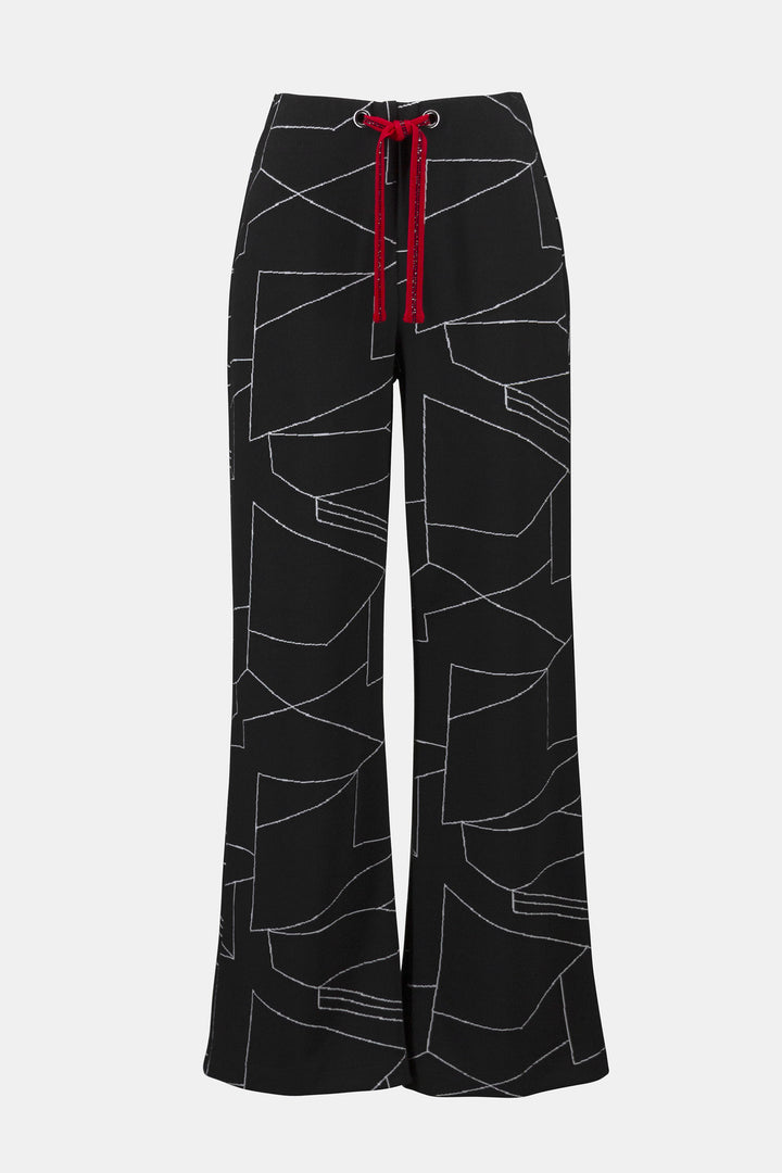 JOSEPH RIBKOFF- WOMEN'S EDGY GEOMETRIC TROUSERS