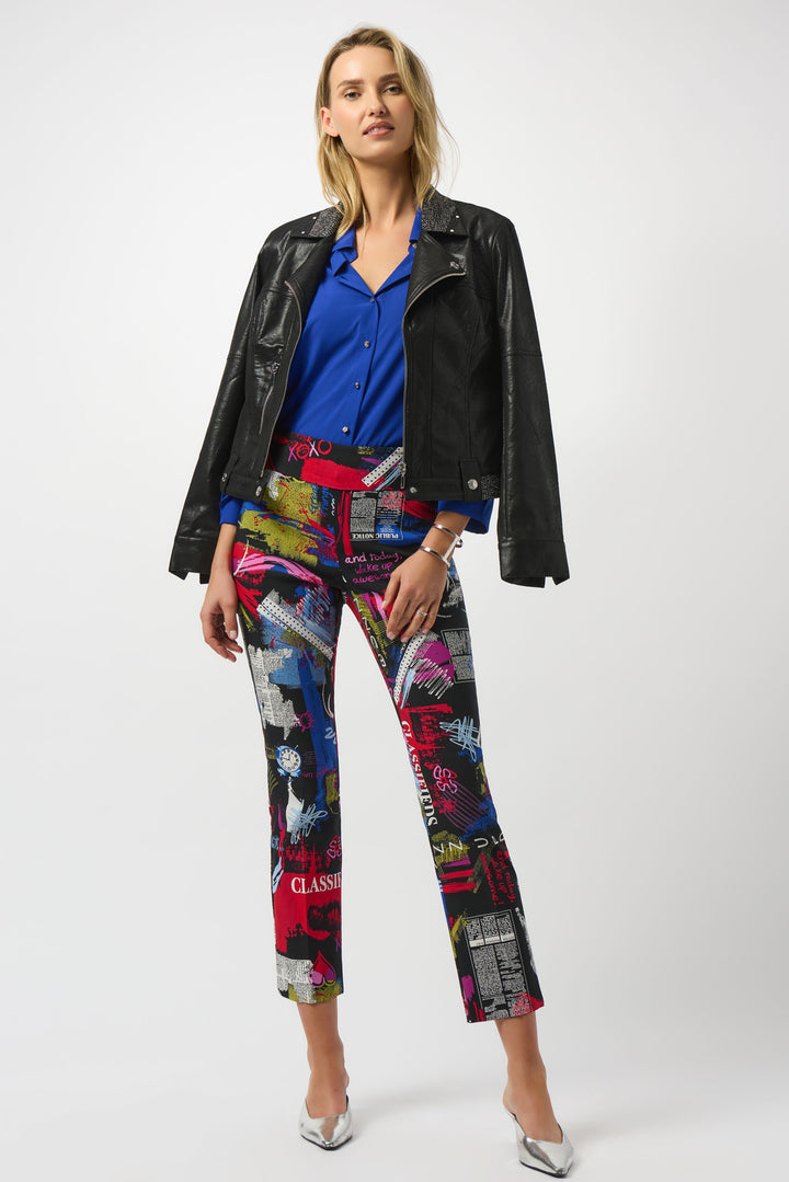 JOSEPH RIBKOFF- WOMEN'S EDGY LEATHER JACKET