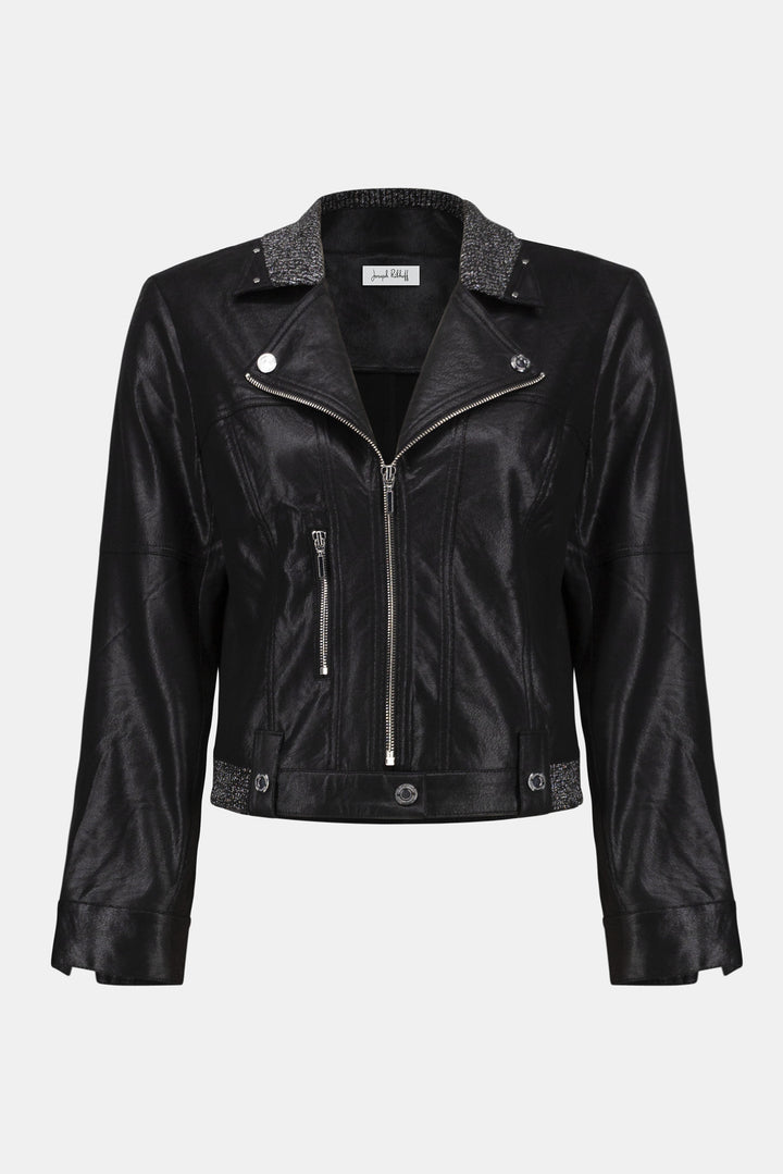 JOSEPH RIBKOFF- WOMEN'S EDGY LEATHER JACKET