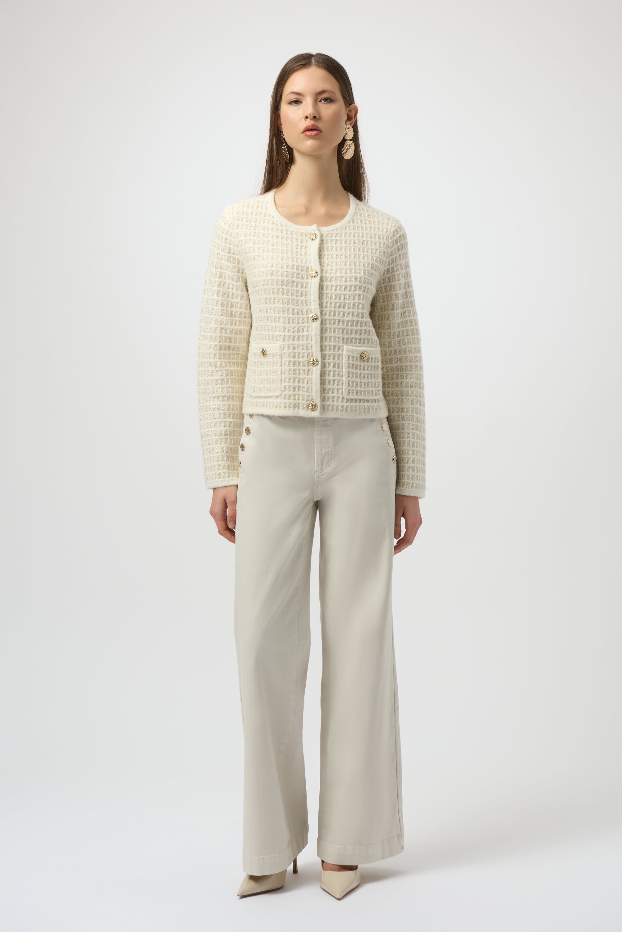 JOSEPH RIBKOFF- WOMEN'S FORMAL ROUND NECK TOP