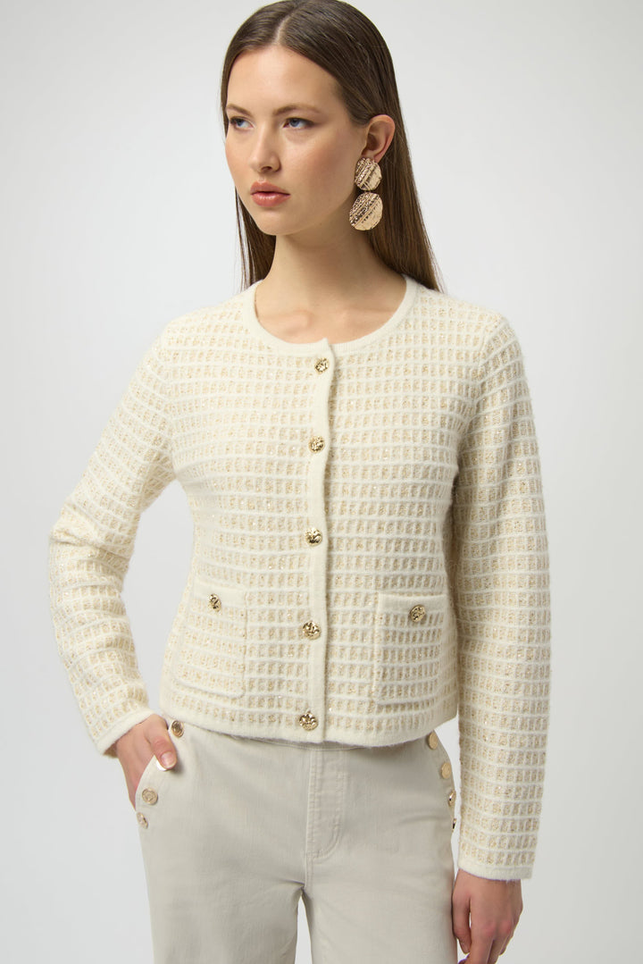 JOSEPH RIBKOFF- WOMEN'S FORMAL ROUND NECK TOP