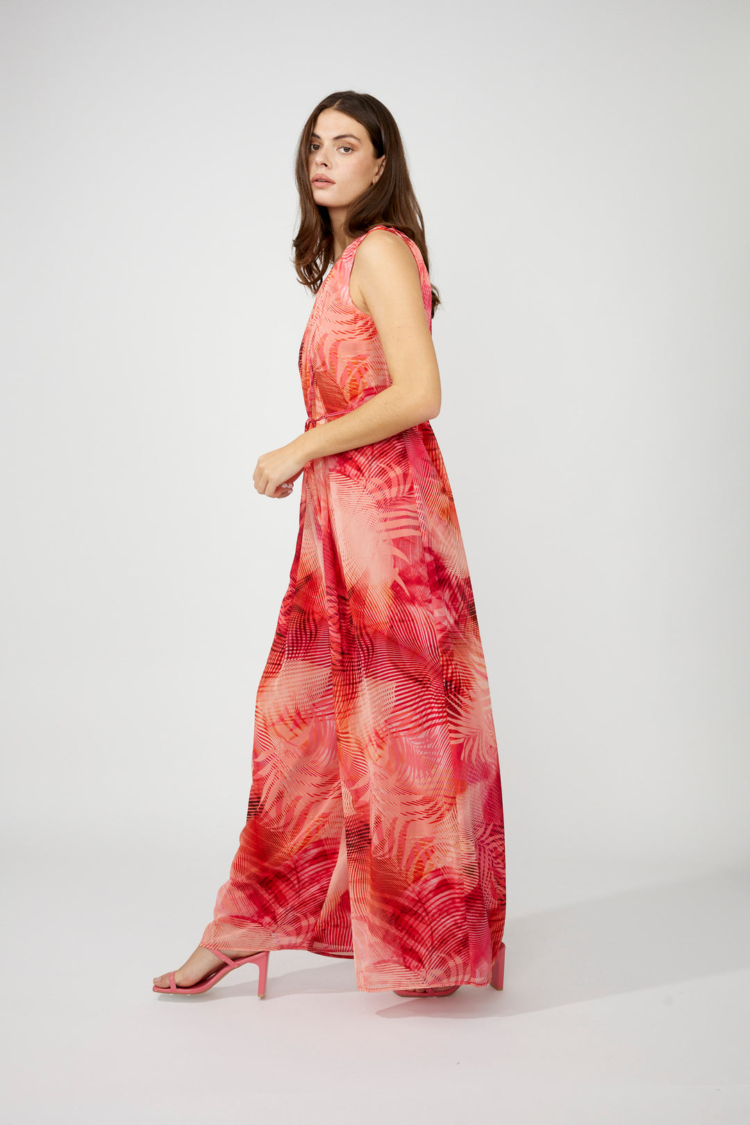 Frank Lyman- Women's Floral Sleeveless Jumpsuit