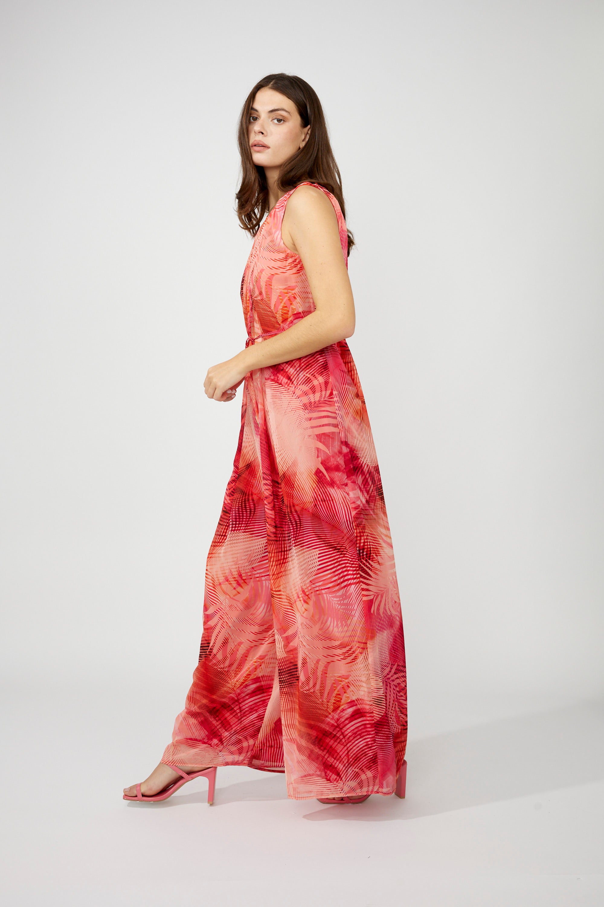 Frank Lyman- Women's Floral Sleeveless Jumpsuit