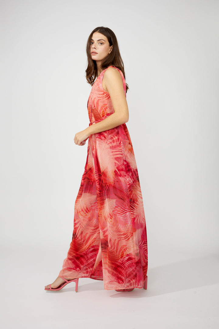 Frank Lyman- Women's Floral Sleeveless Jumpsuit