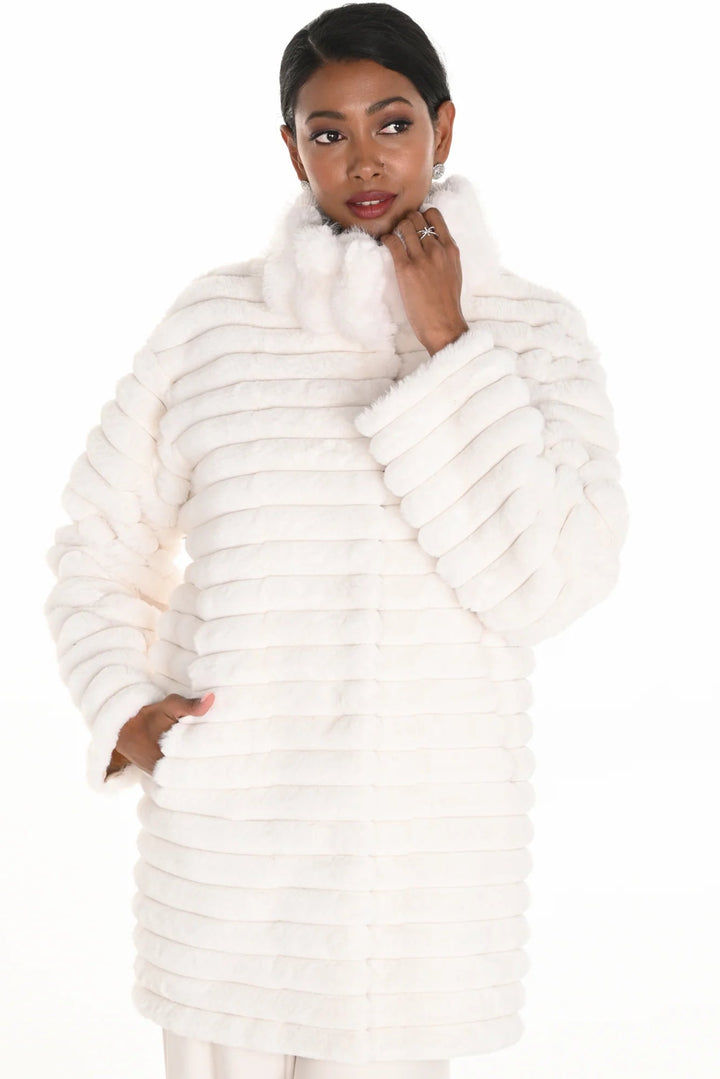 FRANK LYMAN- WOMEN'S FAUX FUR JACKET 259754