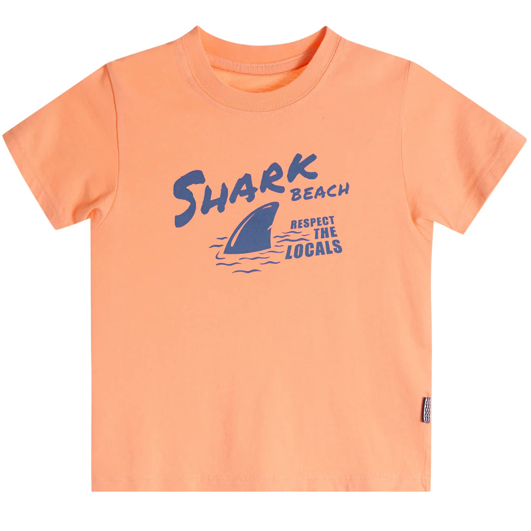 FEATHER 4 ARROW - KIDS SHARK BEACH TEE