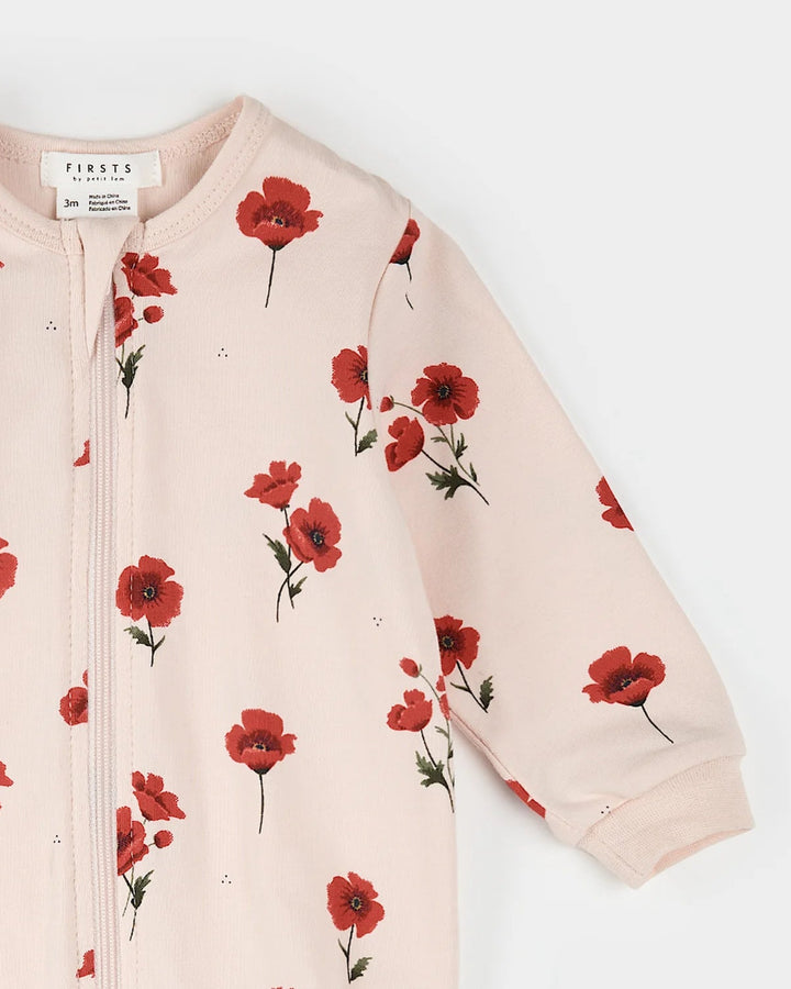 PETIT LEM - BABY POPPY PRINT SLEEPER