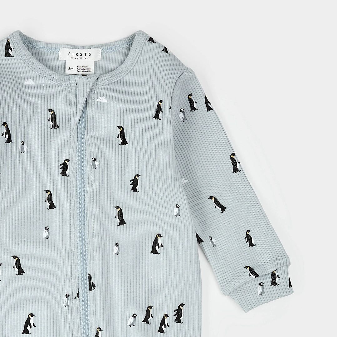 PETIT LEM - KIDS PENGUIN PRINT SLEEPER