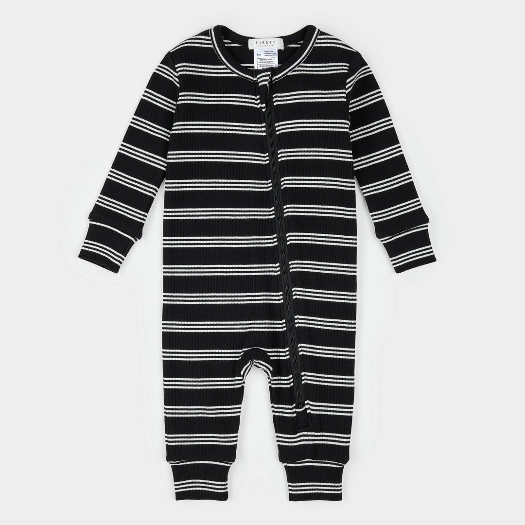 PETIT LEM  - KIDS BLACK STRIPE SLEEPER