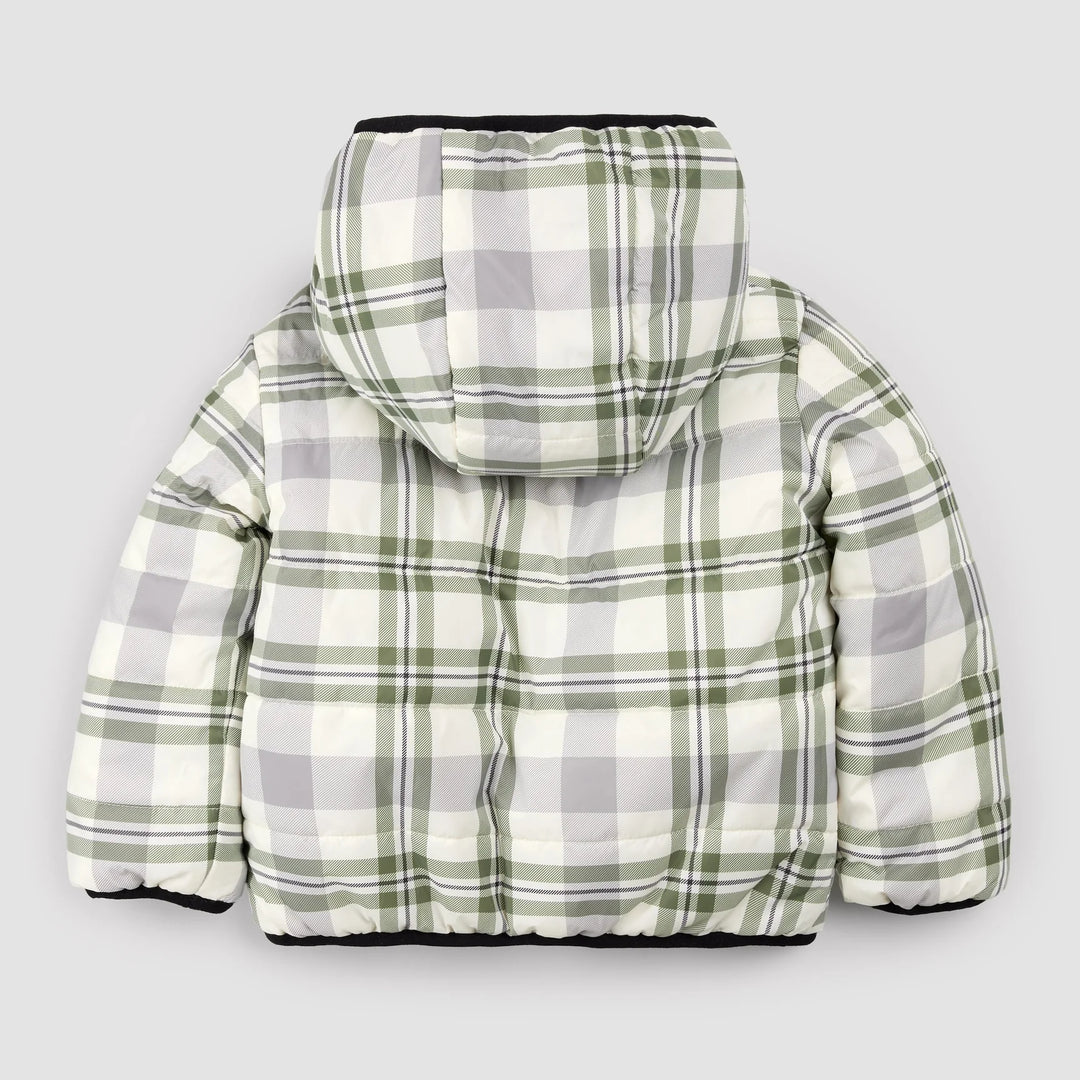 MILES THE LABEL- WINTER MOSS REVERSIBLE JACKET (12M-24M)