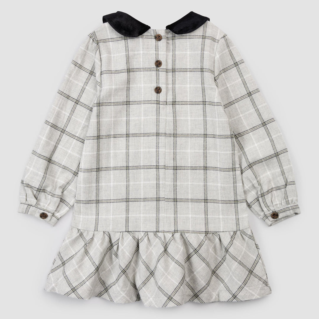 MILES THE LABEL- BABY PLAID FLANNEL DRESS