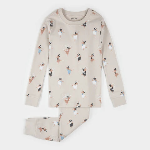 PETIT LEM - KIDS BALLERINA PRINT PJ SET