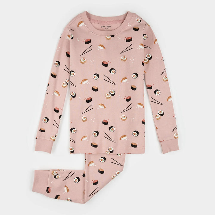 PETIT LEM - BIG KIDS SUSHI PRINT PJ SET