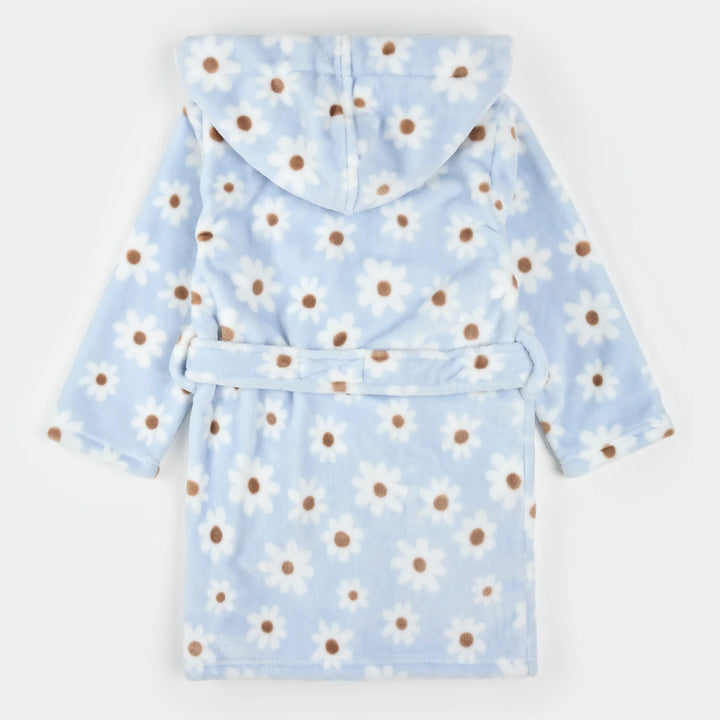 PETIT LEM - KIDS DAISY PRINT PLUSH ROBE
