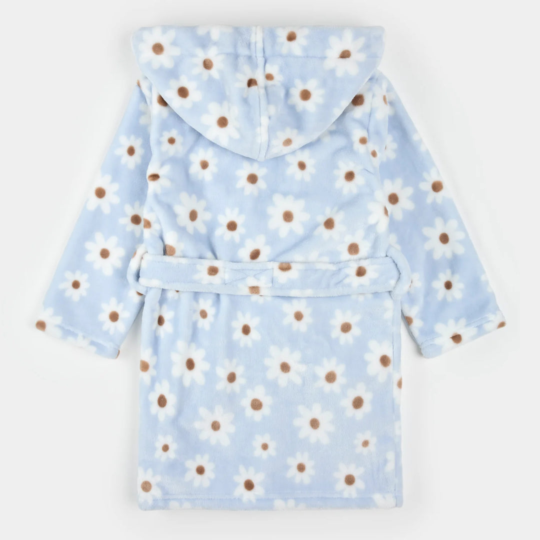 PETIT LEM - KIDS DAISY PRINT PLUSH ROBE