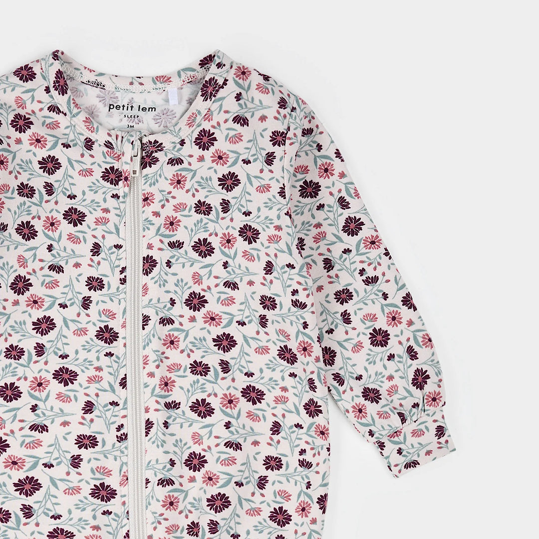 PETIT LEM - KIDS POPPY FLORAL SLEEPER