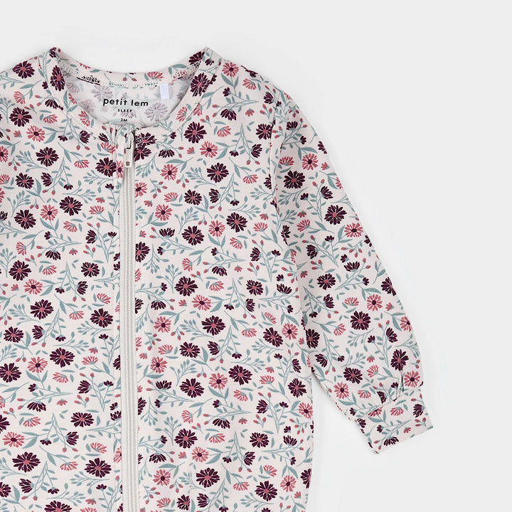 PETIT LEM - KIDS POPPY FLORAL SLEEPER