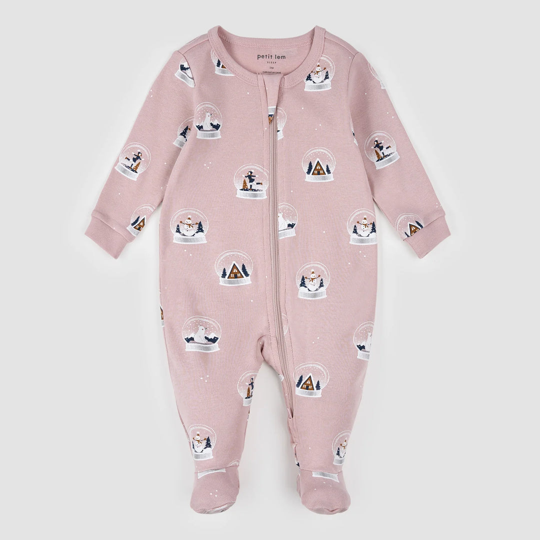 PETIT LEM - KIDS SNOWGLOPE PRINT SLEEPER