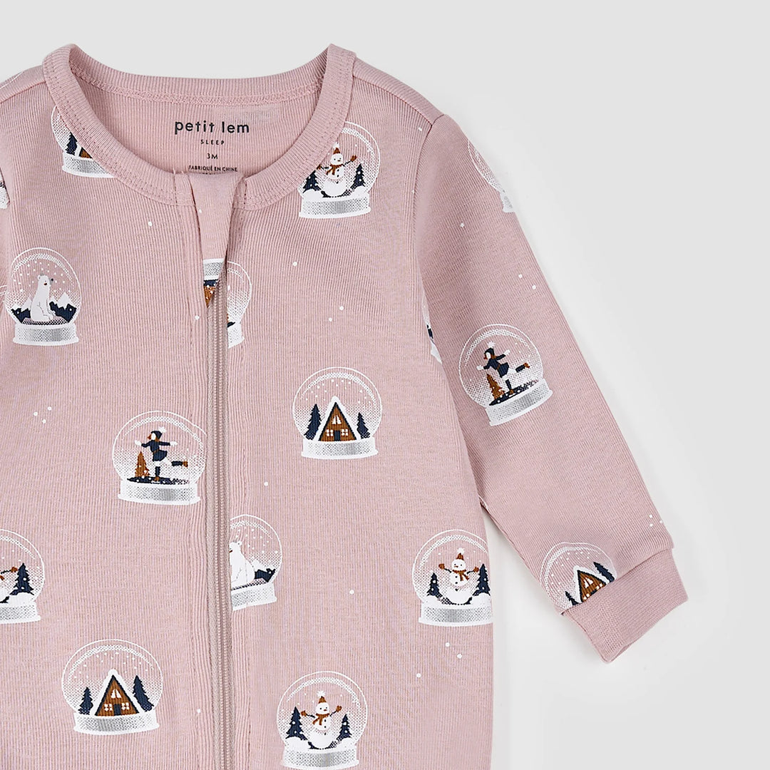 PETIT LEM - KIDS SNOWGLOPE PRINT SLEEPER