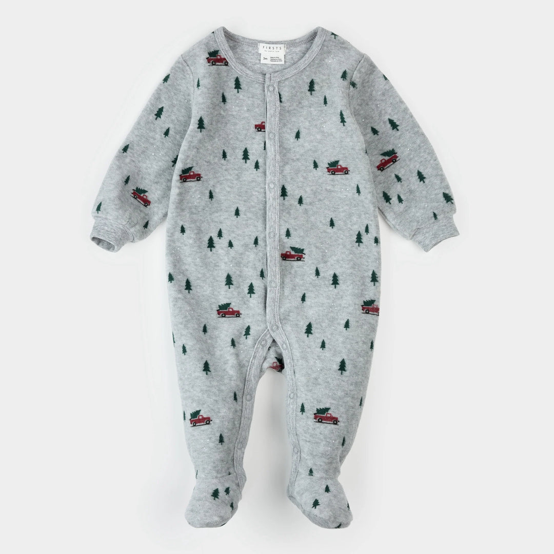 PETIT LEM - KIDS FESTIVE VELOUR TRUCK SLEEPER