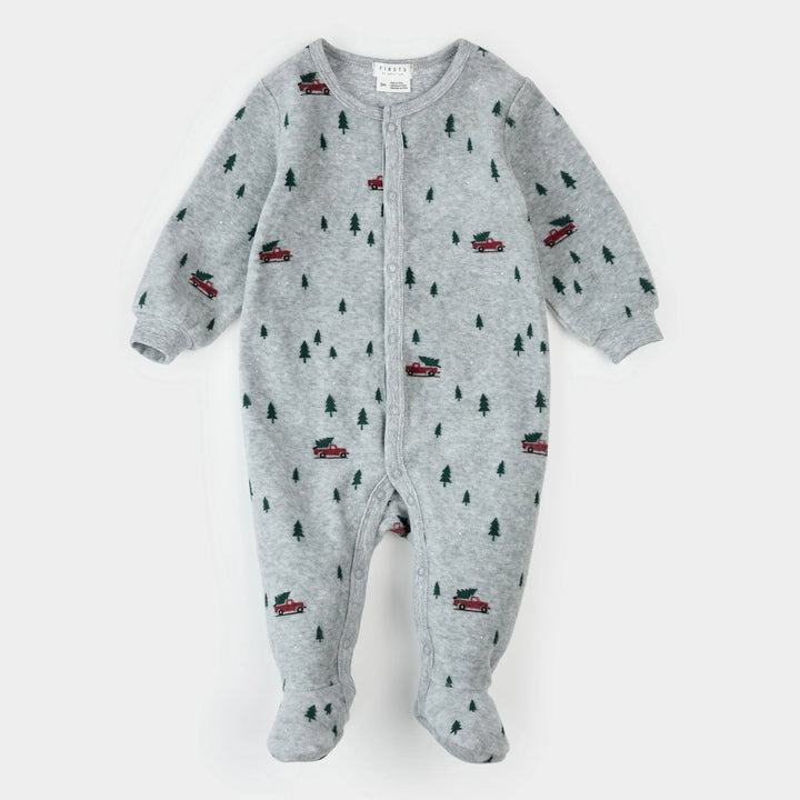 PETIT LEM - KIDS FESTIVE VELOUR TRUCK SLEEPER