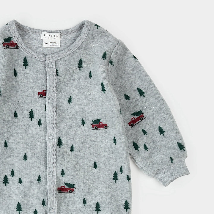 PETIT LEM - KIDS FESTIVE VELOUR TRUCK SLEEPER