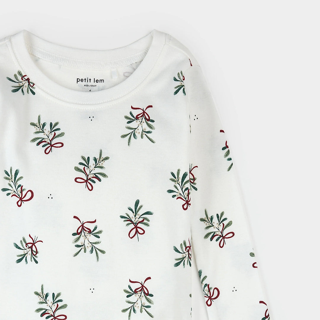 PETIT LEM- KIDS MISTLETOE PJ SET