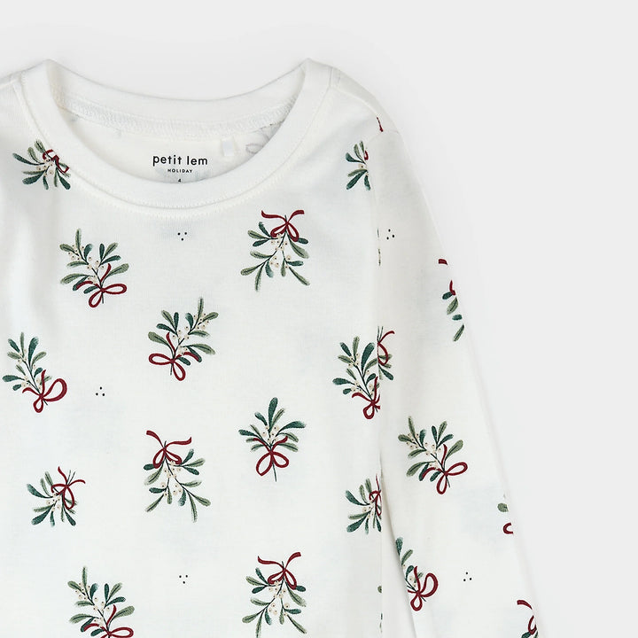 PETIT LEM- KIDS MISTLETOE PJ SET