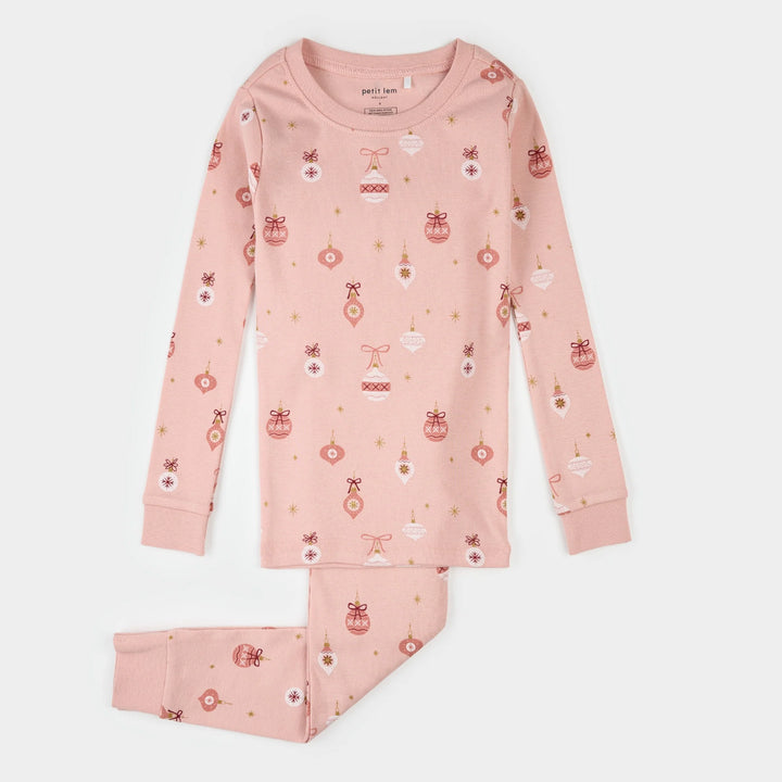 PETIT LEM- KIDS ORNAMENT ROSE PJ SET