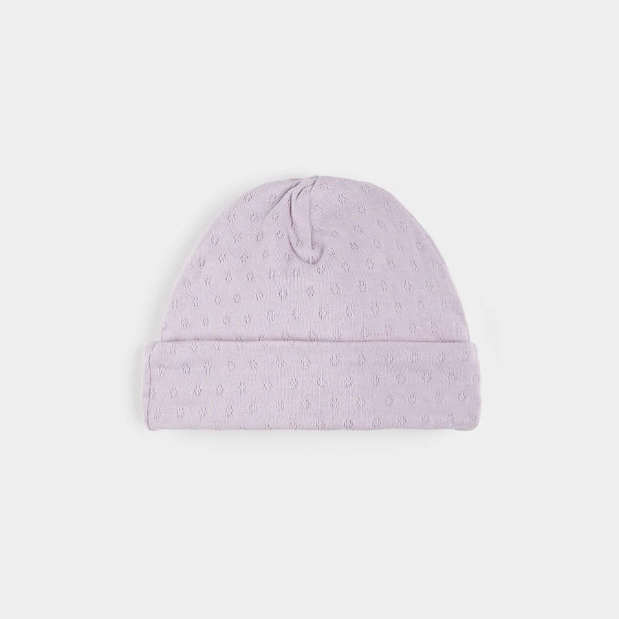 PETIT LEM- BABY IRIS POINTELLE KNIT HAT